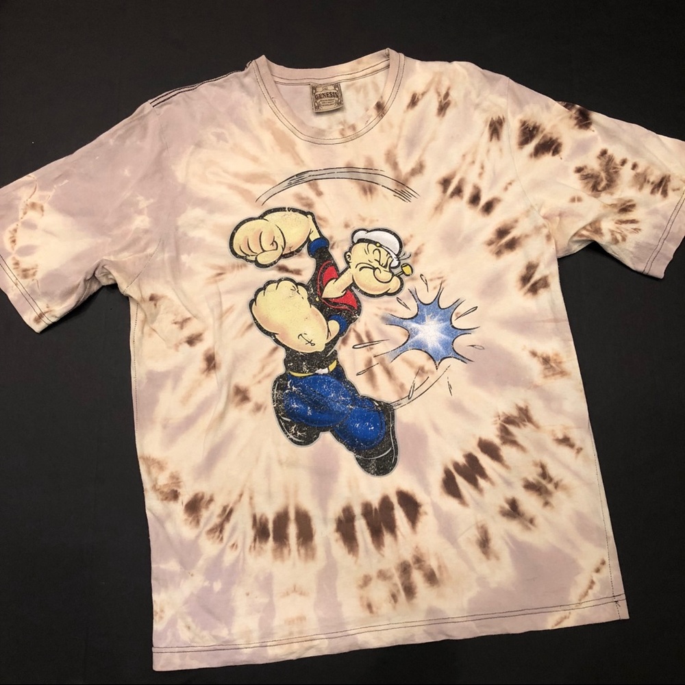 90’s POPEYE T-SHIRT ACID WASHED BY YOURS TRULY😜